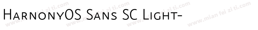HarnonyOS Sans SC Light字体转换